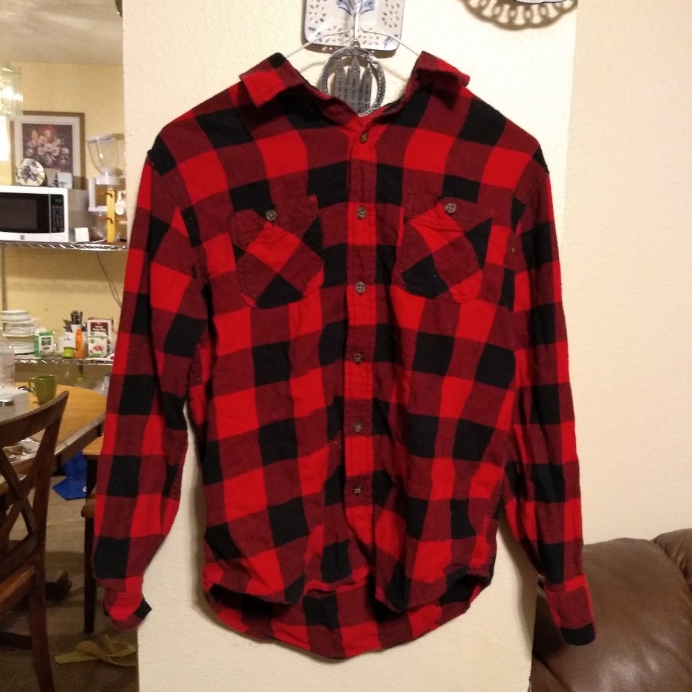 Plaid button down